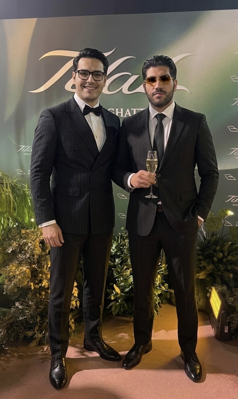 Amir Parvini and Abolfazl Ghayedzadeh Mokhbolandi at a professional event
