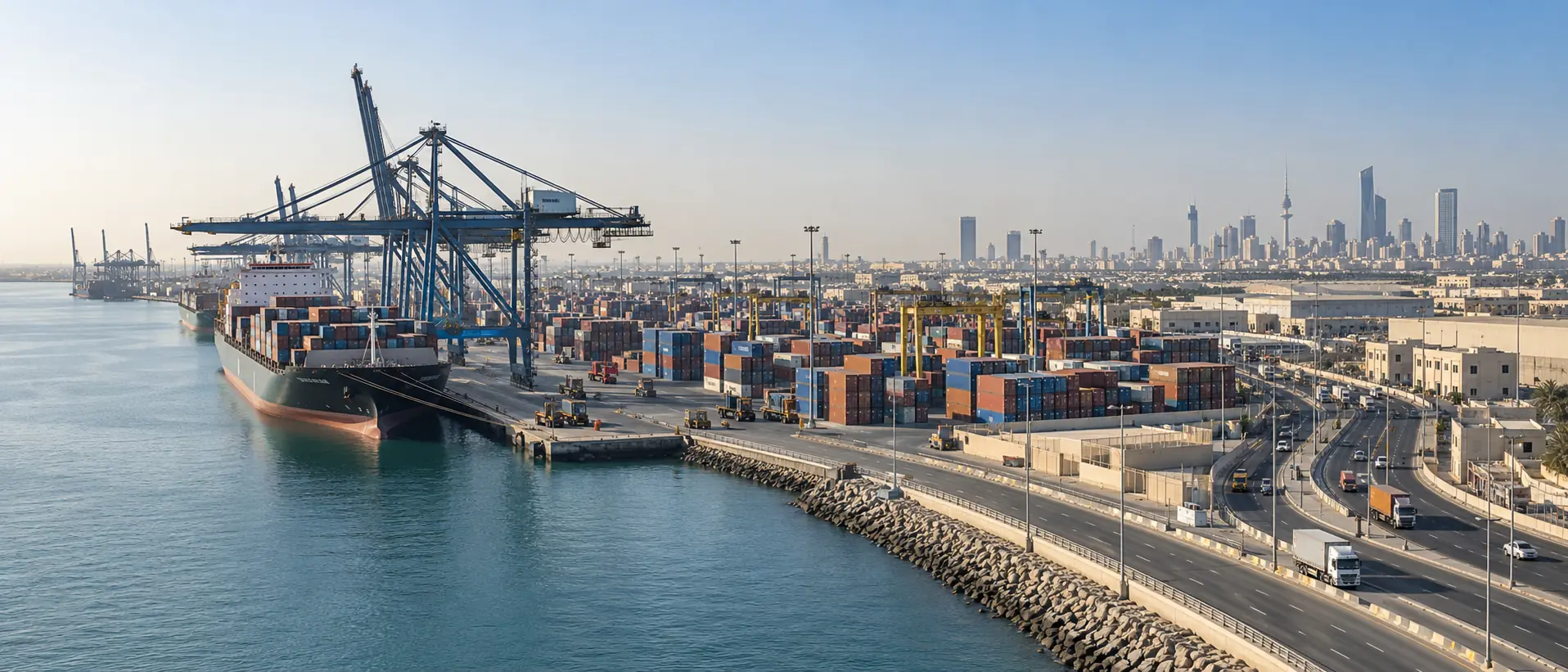 View of Shuwaikh Port