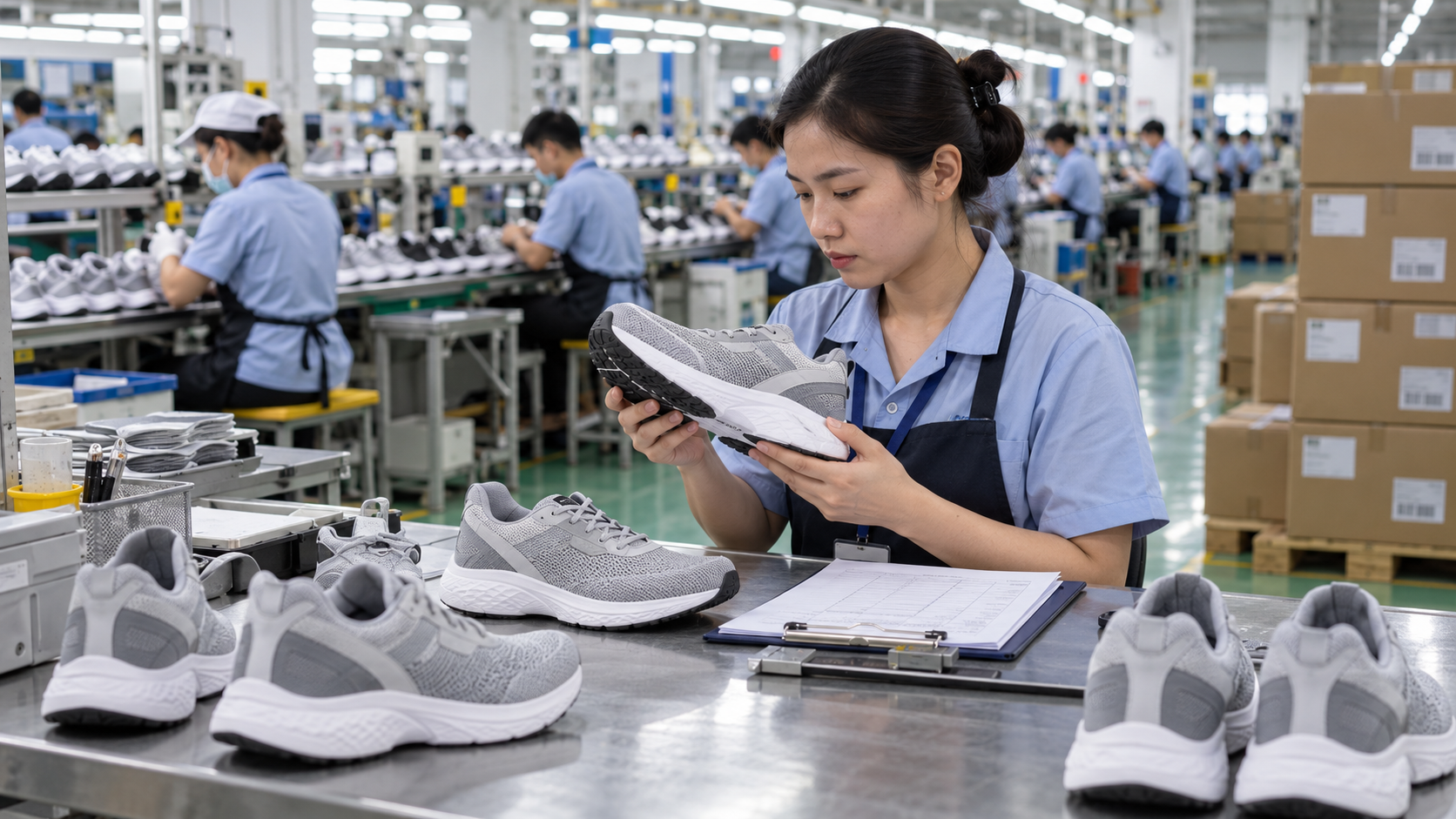 Illustrative operational scene for Cai Mep Footwear Supply Development